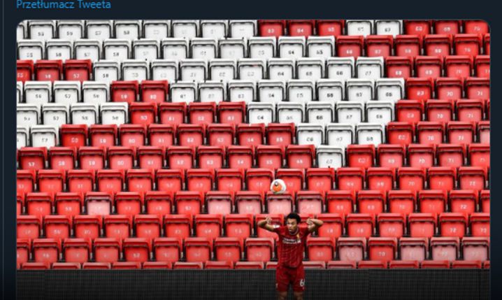 Trent Alexander-Arnold żartuje z pustych trybun :D